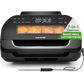 NutriChef Elektrogrill 6L schwarz