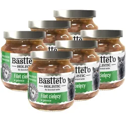 Basttet'o Holistic Kalbsfilet in Galette für Katzen 6x130g