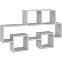vidaXL Wandregal in Autoform 82 x 15 x 51 cm Grau
