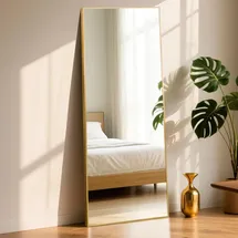 ABXMAS Standspiegel 180 x 76 cm Gold