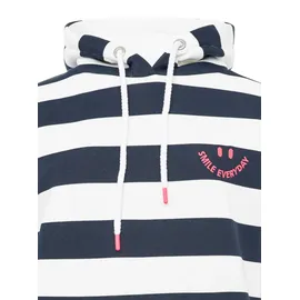 Zwillingsherz Hoodie Blockstreifen Marine 44