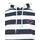 Zwillingsherz Hoodie Blockstreifen Marine 44