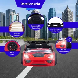 Coemo Kinderbett VENTO SPORT 90 x 200 cm Holz MDF rot