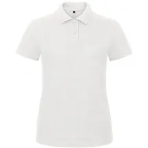 B & C B&C: Ladies` Piqué Polo Shirt ID.001 Women PWI11, Größe:3XL;Farbe:White - 3XL