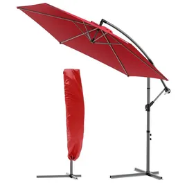 VOUNOT Ampelschirm 300 cm Rot