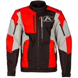 Klim Dakar Textiljacke Schwarz/Grau/Rot M