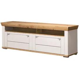 Harper WORCHESTER TV-Lowboard 165x61x53 cm Eiche/Metall