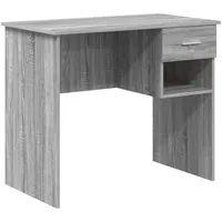 VidaXL Schreibtisch mit Stauraum Grau Sonoma 90x49.5x75 cm Spanplatte