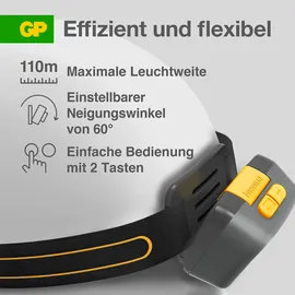 GP Stirnlampe CHW54 3X AAA