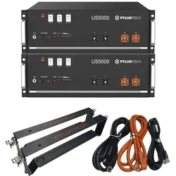 Pylontech 10 kWh Solarspeicher Lithium LiFePO4 inkl. Kabel und BMS