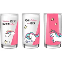 EinhornLiebe Trinkglas 0,23 l 3-tlg.