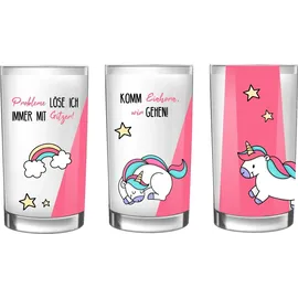 EinhornLiebe Trinkglas 0,23 l 3-tlg.