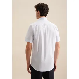Seidensticker Businesshemd "Regular", Herren, Gr. L (41), normale Ärmellängen, blau, 100% Baumwolle, bedruckt, regular fit, gerader Abschluss, Hemden, Regular 1/2 Kentkragen Druck