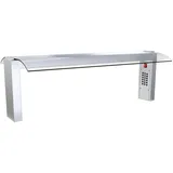 Bildschirm mit stütze und glas einbau 4 gn mit led-licht - 1415x550x420 mm - 14 W 230/1V - 1114JL5C Eurast