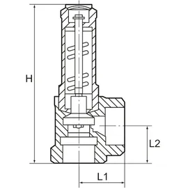 Riegler Eck-Sicherheitsventil G 1/2 3 bar