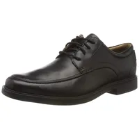 CLARKS Herren Un Aldric Park Oxford, Black Leather, 44