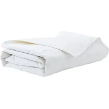 vidaXL Sommerdecke Weiß 135 x 220 cm Feder - Weiß