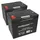 Multipower Blei Akku kompatibel E-mobile und Scooter Proflex 2x 12v 75ah Mp