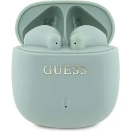 GUESS Printed Classic Logo - TWS Bluetooth-Kopfhörer + Ladetasche Grün