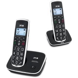 SPC Comfort Kaiser Duo – Schnurloses Festnetztelefon für Senioren mit Tasten und Ziffern in XL–Größe, verstärktem Ton, 2 Direktspeichern, Telefonbuch und Freisprecheinrichtung