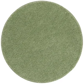 Snapstyle Runder Hochflor Teppich Milano Mintgrün - 100% Polypropylen, ca. 43 mm Florhöhe, weich & pflegeleicht, schadstoffgeprüft, ideal für Wohnzimmer, Schlafzimmer oder Flur - modern & gemütlich