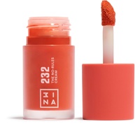 3ina Makeup - The No-Rules Cream 232 - Korallenrot - Liquid Blush für Augen Lippen Wangen - Rouge mit Süßmandelöl - Cream Blusher für Natürliches und Leuchtendes Finish - Vegan - Cruelty Free