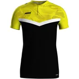 Jako Iconic Poloshirt Herren & Schwarz/Soft Yellow 3XL