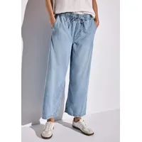 STREET ONE Damen, A378564 Wide Leg Jeans Light Blue