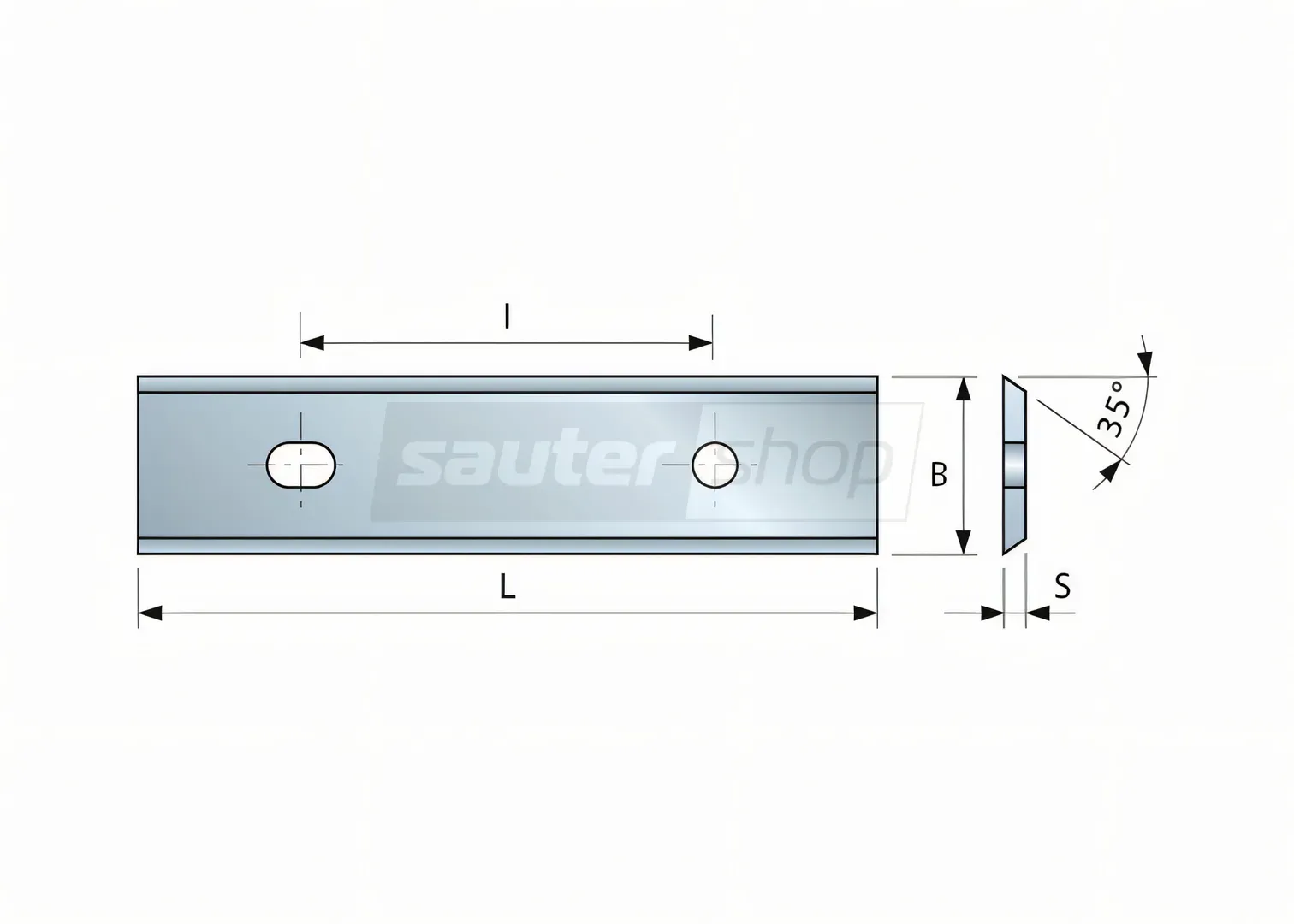 Wendemesser HM für Oberfräser 30 x 12 x 1,5 beschichtete Platten