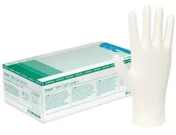 B. Braun Vasco® Nitril Soft white Einmalhandschuhe 9201100 , 1 Packung = 200 Stück, Größe XS