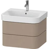 Duravit Happy D.2 Plus Waschtisch-Unterschrank HP4386075750000 62,5 x 49 cm, leinen, 2 Schubkästen