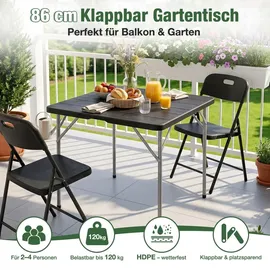 Sekey Campingtisch Klapptisch Schwarz