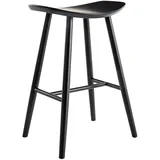 miliboo Barhocker Nussbaum 65 cm Schwarz