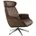 flexlux Relaxsessel Volden 83 x 112 x 125 cm Braun mit verstellbarem Kopfteil
