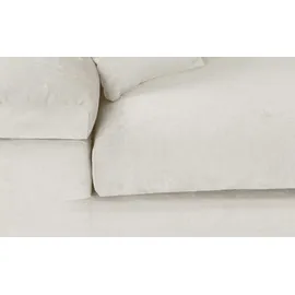 Smart Big Sofa im modernem Cord Lianea ¦ beige ¦ Maße (cm): B: 260 H: 86 T: 133.0