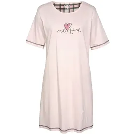 VIVANCE Sleepshirt Nachthemd Kariert Rosa/Schwarz 40/42