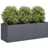 vidaXL Pflanzkübel 120 x 40 x 40 cm Anthrazit