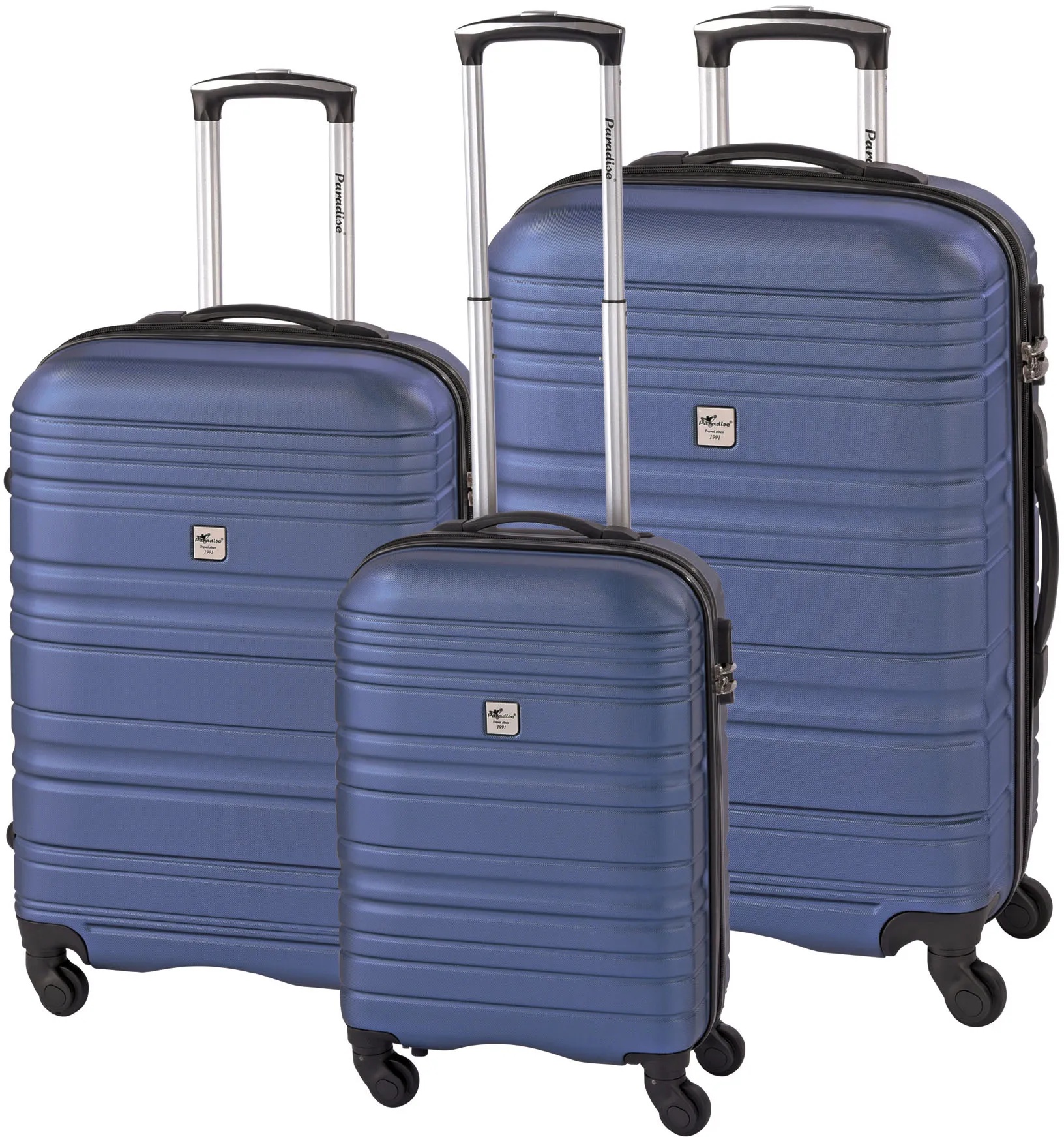 Paradise by CHECK.IN Trolleyset »Santiago«, (Set, 3 tlg.) Paradise by CHECK.IN blau