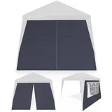 CASARIA Seitenwände für Pavillon 3x3 m 2 Stück Grau