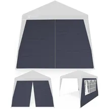 CASARIA Seitenwände für Pavillon 3x3 m 2 Stück Grau