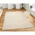OTTO home Wollteppich OTTO HOME "Wolly Rahmen, handgewebt, Wolle" Gr. 6, weiß (natur), B:200cm H:14mm L:300cm, Kunstfaser, Wolle, Teppiche, einfarbig, Teppich, Wohnzimmer, Schlafzimmer, Esszimmer
