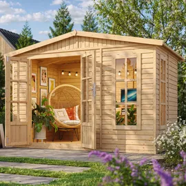 TIMBELA Gartenhaus 6,03 m2 Grün