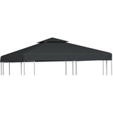 vidaXL Pavillon-Ersatzdach 310 g/m2 Dunkelgrau 3x3 m