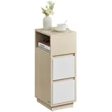 VASAGLE Nachtschrank 2-teilig 40 x 30 x 50 cm Beige
