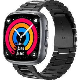 knauermann Neo 2 Eckig 42 mm Schwarz Titanarmband Schwarz