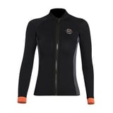 Heavyoff Neoprenanzug Tauchanzug Jacke Damen 3mm Neoprenjacke Wassersport Badeanzug mit Reißverschluss vorne Für Surfen Schwimmen