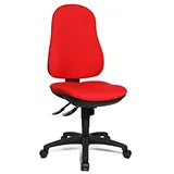 Polypropylen ohne Armlehnen rot/schwarz