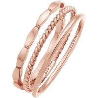 Elli Stapelringe Stacking Bandring 3er Set 925 Silber 58 Damen