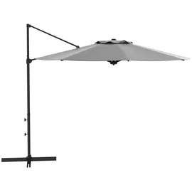 Outsunny Ampelschirm 294 x 294 cm Grau