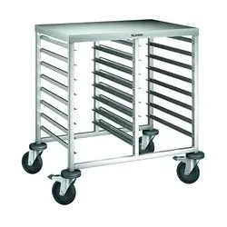 Blanco Regalwagen aus rostfreiem Edelstahl mit stahlverzinkten Rollen RWRA 852